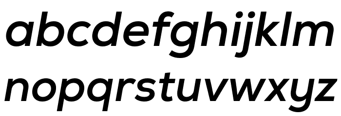Nexa-Trial Bold Italic Font LOWERCASE