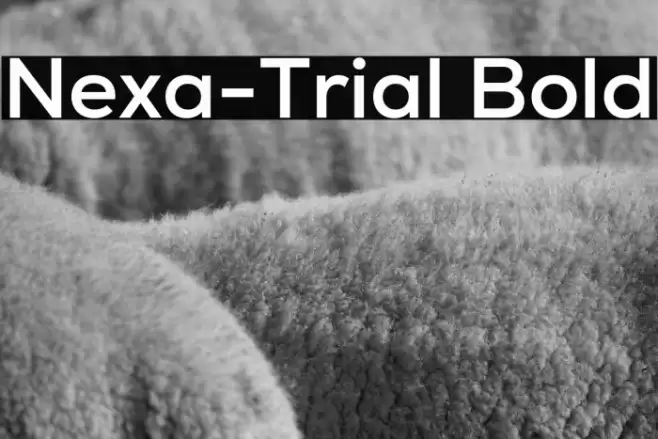 Nexa-Trial Bold Font examples