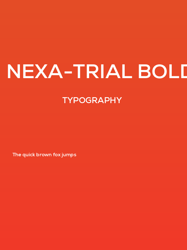 Nexa-Trial Bold Poster