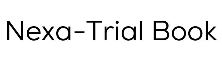 Nexa-Trial Book  नि: शुल्क फ़ॉन्ट्स डाउनलोड