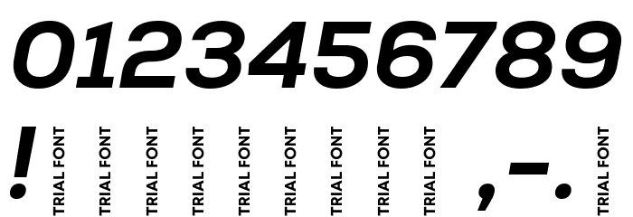 Nexa-Trial Extra Bold Italic Font OTHER CHARS