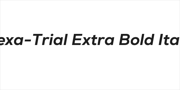 Nexa-Trial Extra Bold Italic Logo