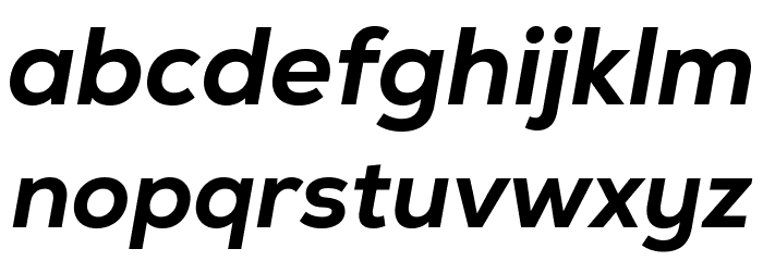 Nexa-Trial Extra Bold Italic Font LOWERCASE