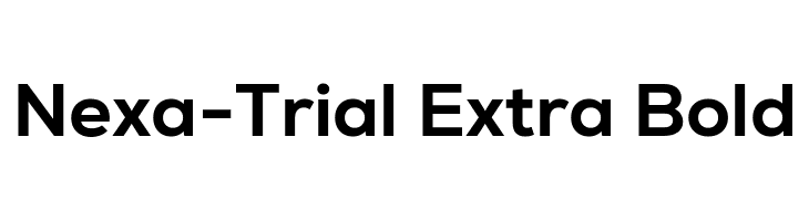 Nexa-Trial Extra Bold  Frei Schriftart Herunterladen