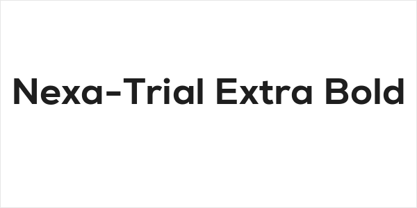 Nexa-Trial Extra Bold Logo