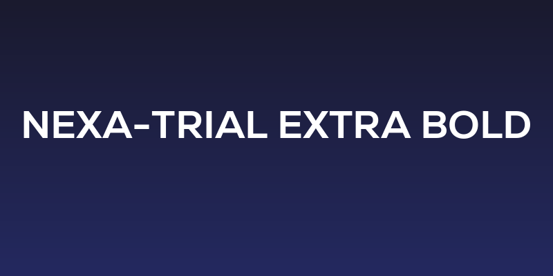 Nexa-Trial Extra Bold Social Header