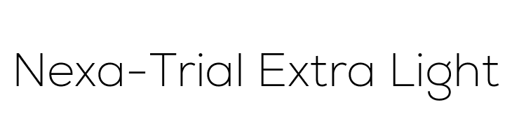 Nexa-Trial Extra Light  baixar fontes gratis