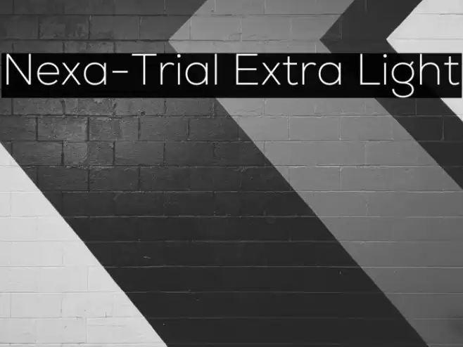 Nexa-Trial Extra Light Font examples