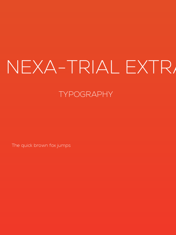 Nexa-Trial Extra Light Poster