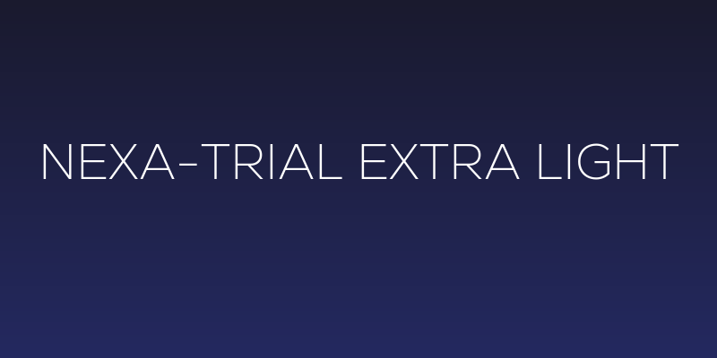 Nexa-Trial Extra Light Social Header