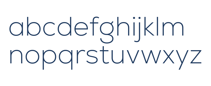 Nexa-Trial Extra Light Lowercase