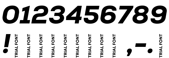 Nexa-Trial Heavy Italic Font OTHER CHARS