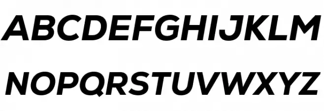 Nexa-Trial Heavy Italic Schriftart Groß