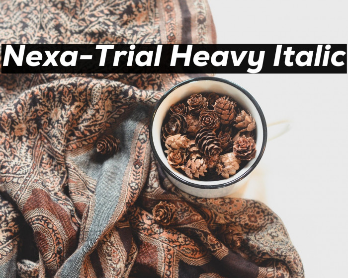 Nexa-Trial Heavy Italic Example 1