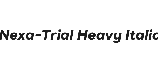Nexa-Trial Heavy Italic Logo