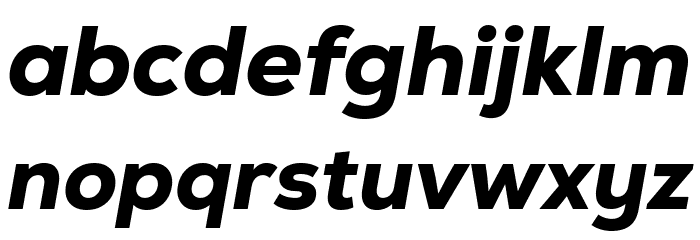 Nexa-Trial Heavy Italic Font LOWERCASE