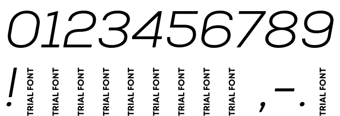 Nexa-Trial Light Italic Font OTHER CHARS