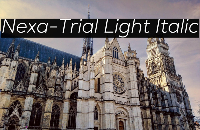 Nexa-Trial Light Italic Example 3