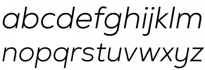 Nexa-Trial Light Italic Fuentes MINÚSCULAS