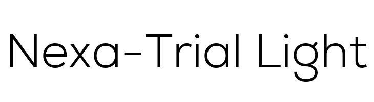 Nexa-Trial Light  नि: शुल्क फ़ॉन्ट्स डाउनलोड