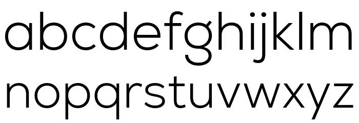 Nexa-Trial Light Font LOWERCASE