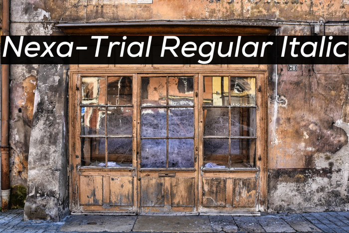 Nexa-Trial Regular Italic Example 1
