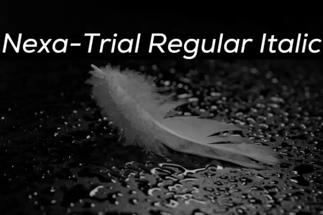 Nexa-Trial Regular Italic Font examples