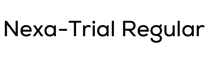 Nexa-Trial Regular  Fuentes Gratis Descargar
