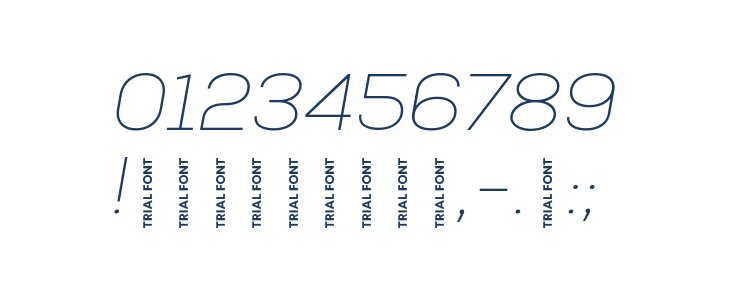 Nexa-Trial Thin Italic Other Characters