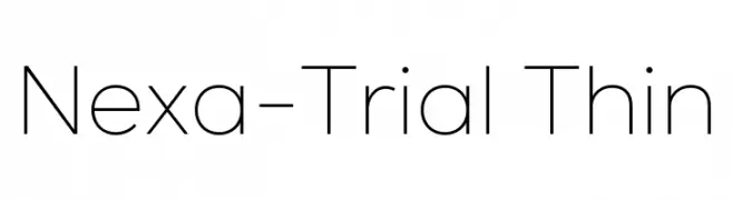 Nexa-Trial Thin  baixar fontes gratis