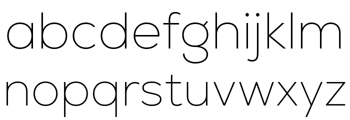 Nexa-Trial Thin Font LOWERCASE