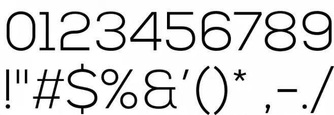 NexaLight Font OTHER CHARS