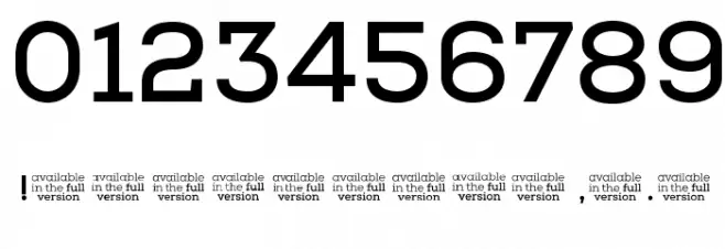 NexaSlabBoldFREE Font OTHER CHARS