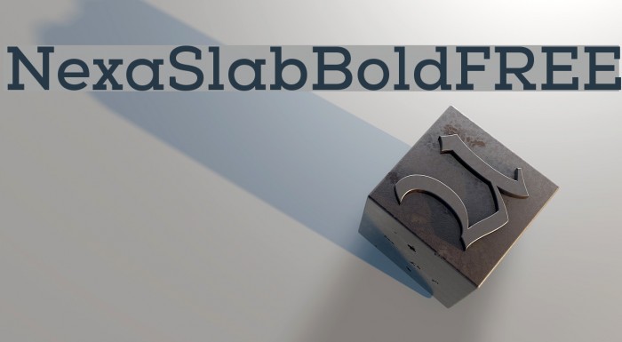 NexaSlabBoldFREE Font examples