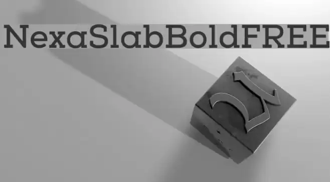 NexaSlabBoldFREE Font examples