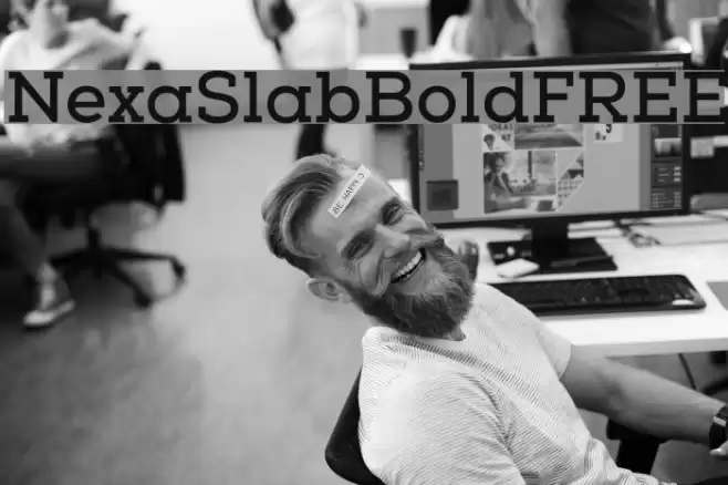 NexaSlabBoldFREE Font examples