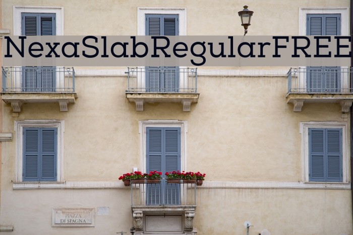 NexaSlabRegularFREE Font examples