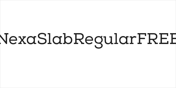 NexaSlabRegularFREE Logo