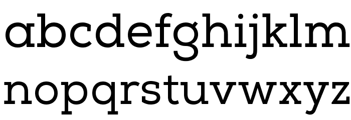 NexaSlabRegularFREE Font LOWERCASE