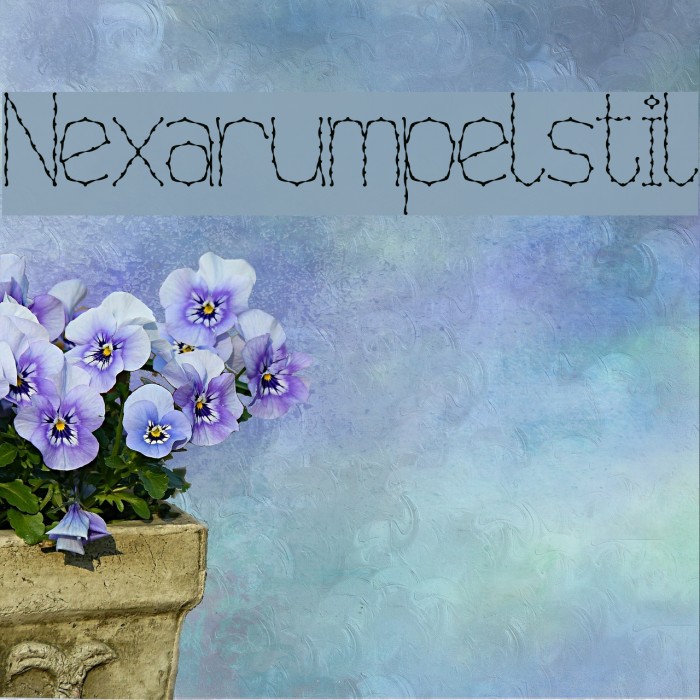 Nexarumpelstil Font examples