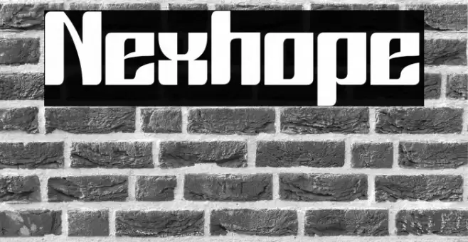 Nexhope Font examples