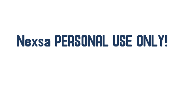 Nexsa PERSONAL USE ONLY! Logo