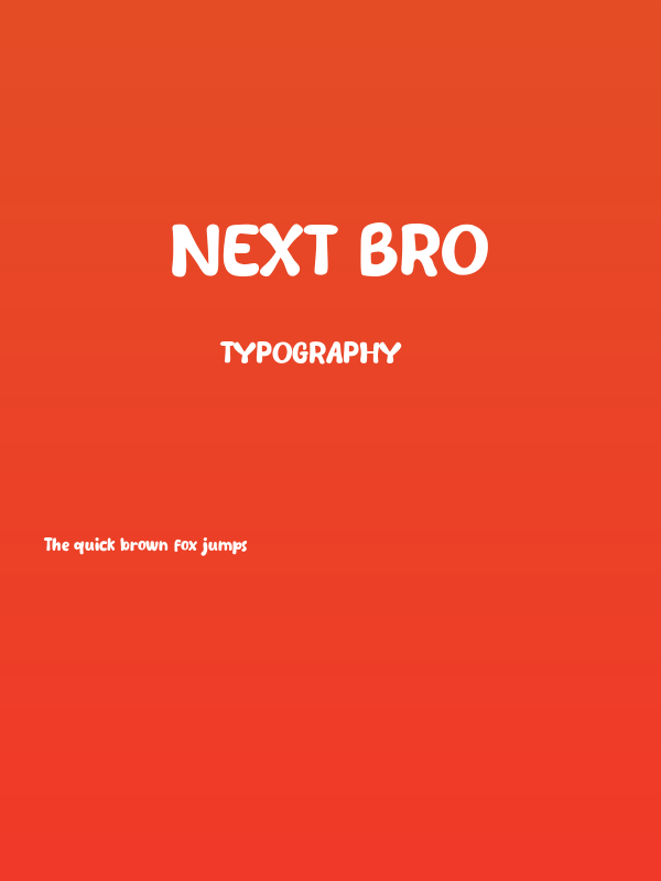 Next Bro Poster
