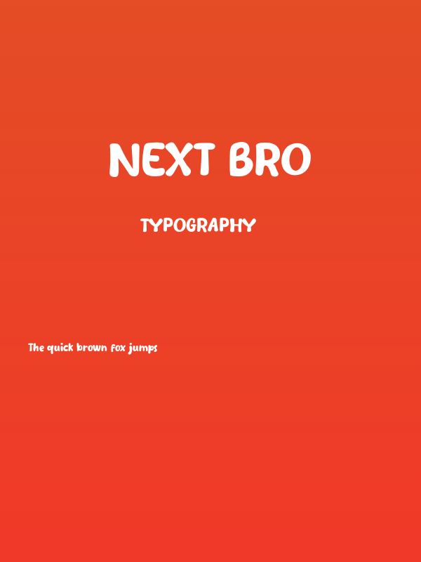 Next Bro Poster
