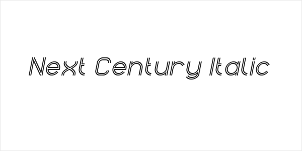 Next Century Italic Logo