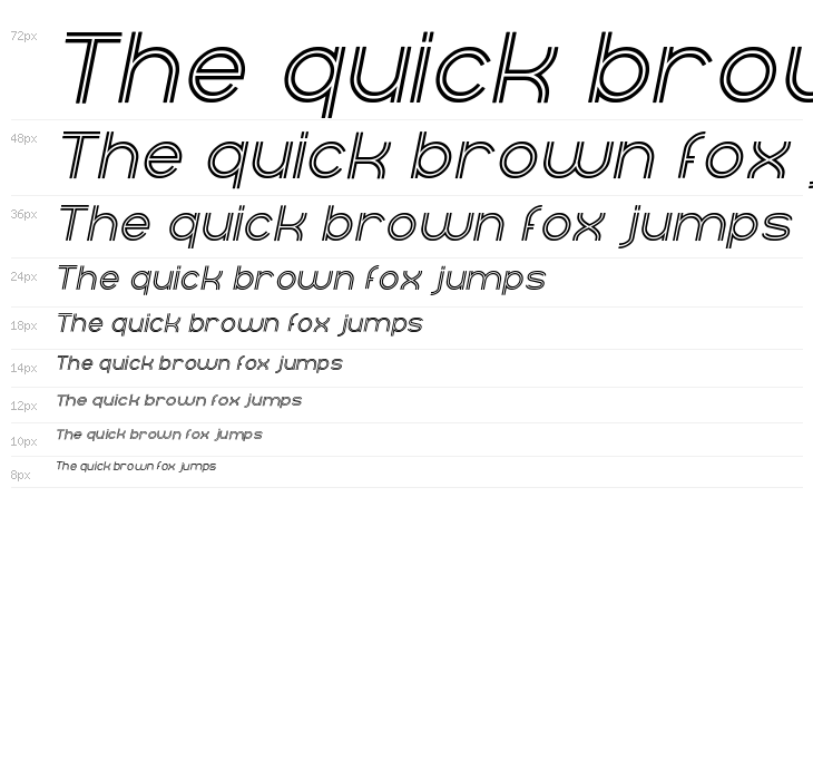 Next Century Italic Waterfall