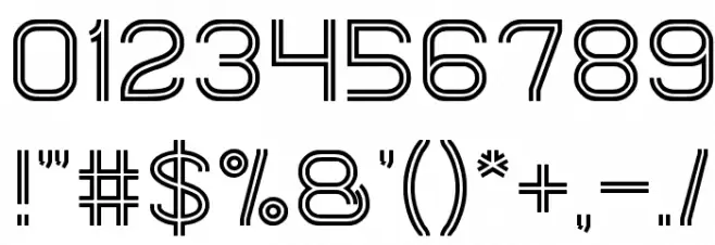 Next Century Font OTHER CHARS