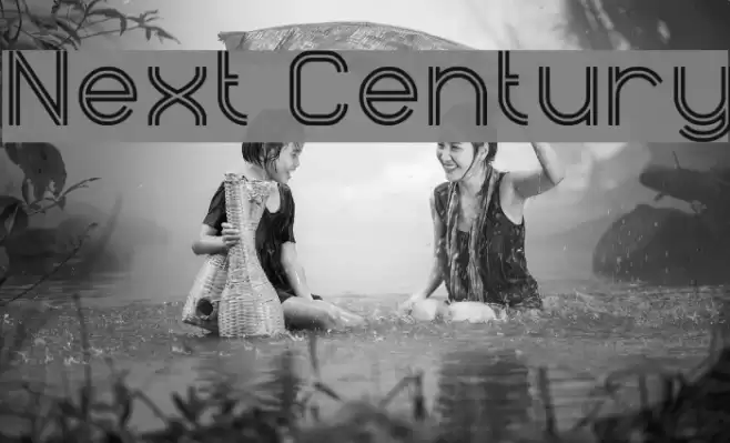 Next Century Font examples