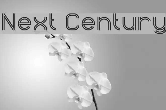Next Century Font examples