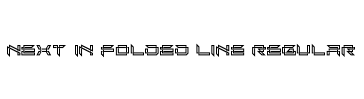 Next In Folded Line Regular  नि: शुल्क फ़ॉन्ट्स डाउनलोड